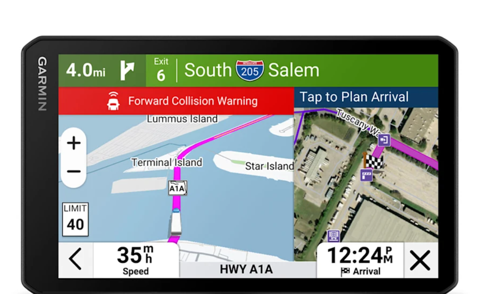 dēzlCam™ OTR  725  7" GPS Truck Navigator with Built-in Dash Cam