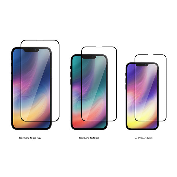 Double Spade Japanese Tempered Glass for iPhone 13 Pro Max / 6.7 inch 2.5D (Full Glue)(Full Cover)(Single No Packaging)