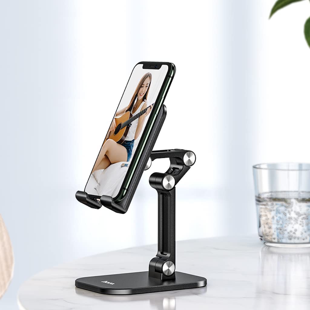 HOCO PH34 Folding Desktop Stand for iPhone/Samsung/Huawei/LG/iPad/Tablet (Black)