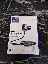 JOYROOM JR-CL03 MULTI 5 PORTS(3+2) USB 6.2A BLACK