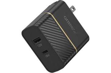 OtterBox Fast Charge 30W Dual Port USB-C and USB-A Wall Charger (78-52547) - Black