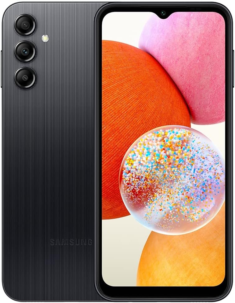SAMSUNG Galaxy A14 4G LTE Cell Phone, 128GB, 6.6 inch, 50MP , Unlocked, Android Smartphone,128GB,Expandable Storage,Triple Lens Camera
