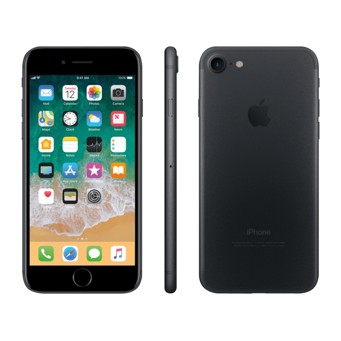 Apple iPhone 7 / iPhone7/ Factory Unlocked Phone /4.7" Screen / 32GB /Black/A-Stock