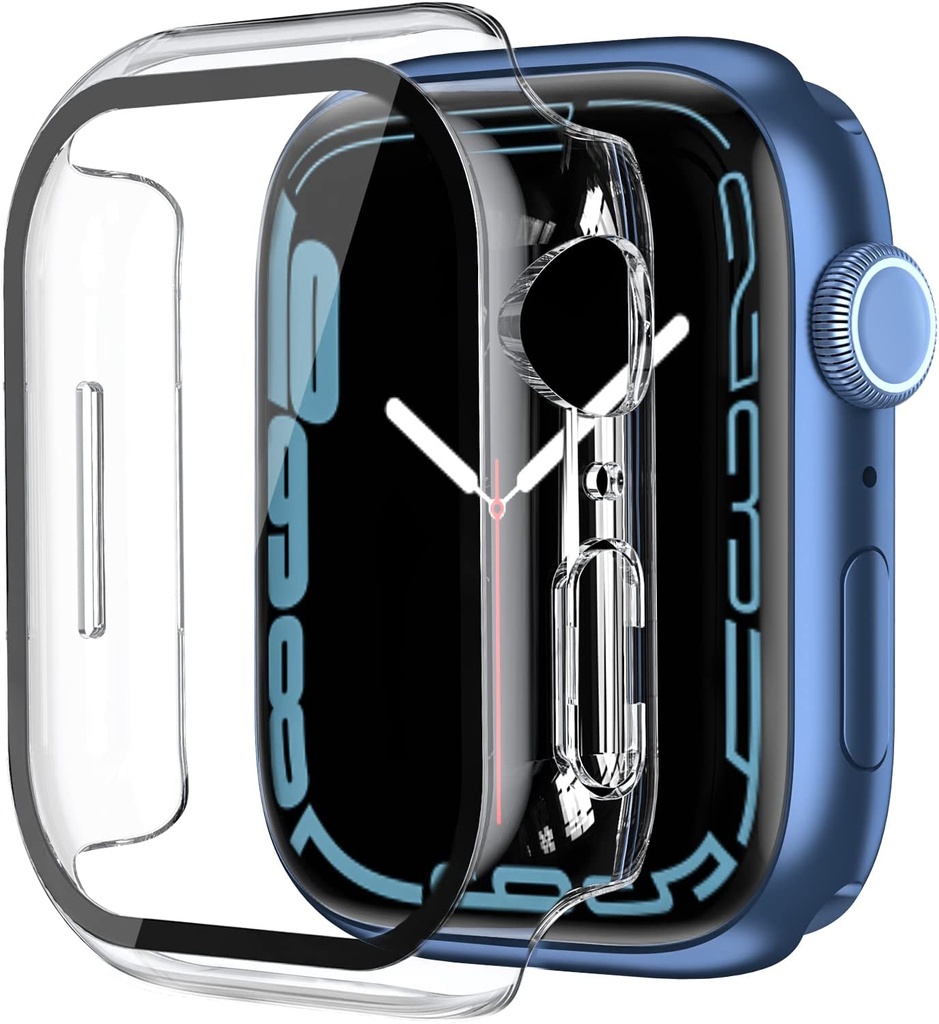 Apple Watch 45mm Transparent Pc+Glass case