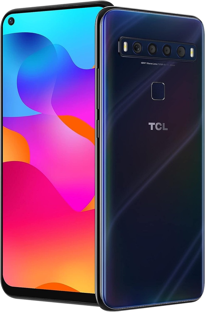 TCL 10L,256GB+6GB RAM, Unlocked Android Smartphone with 6.53" FHD + LCD Display, 48MP Quad Rear Camera System, 4000mAh Battery, NFC Grade A