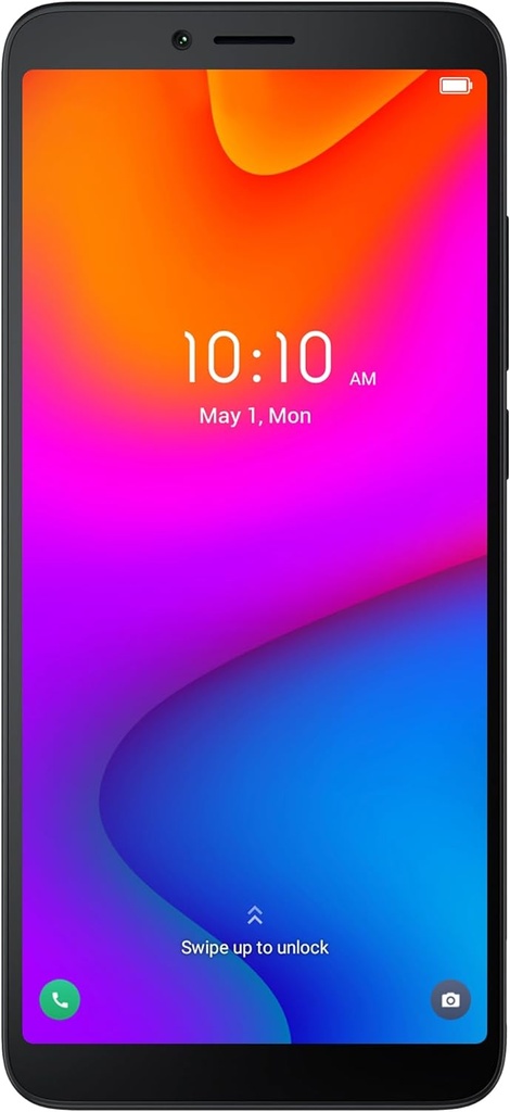 TCL ION V, 2023, Cell Phone with 6.0" HD+ Display, 3+32GB Unlocked Phone, 3000mAh Battery, Android 13 Smartphone, Single SIM, US Version, Space Black, Grade A