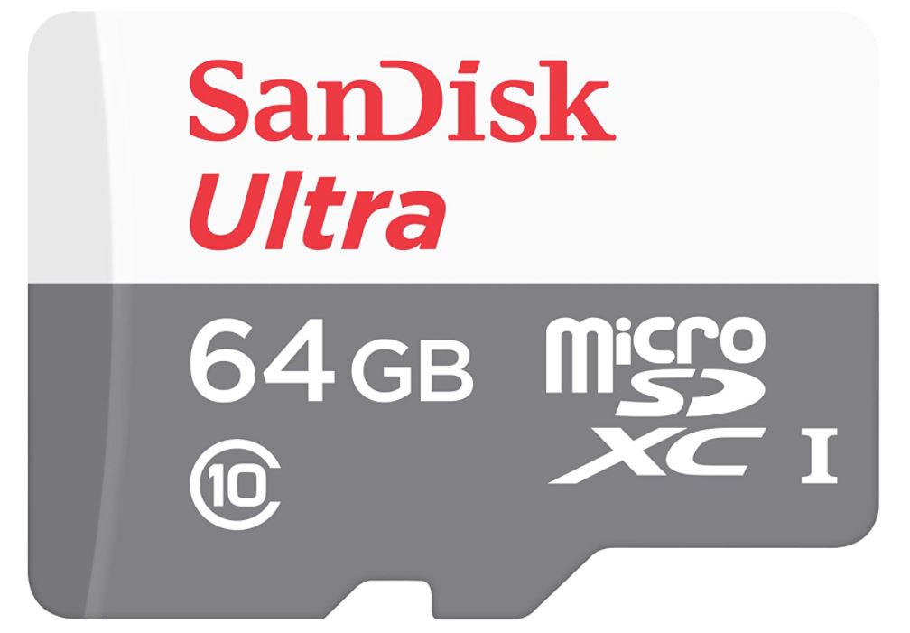 SanDisk Ultra 64GB microSDXC UHS-I Card - 100MB/s class 10 - SDSQUNR-064G-GN3MN/ 619659185077