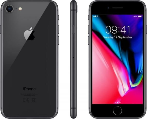 Apple iPhone 8 / iPhone8 /4.7 Inch / 64GB, Black - Fully Unlocked (A-Stock)