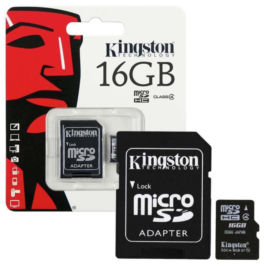 Kingston 16GB microSDHC Card - 80MB/s class 10 - SDCS/16GB/ 740617274646