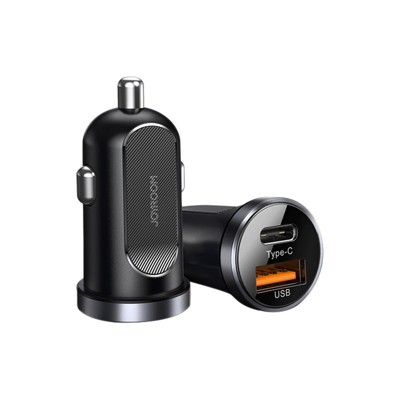QC3.0+PD Mini 30W Dual Ports Fast Charging Smart Car Charger / pd / Fast Charge /C-A08