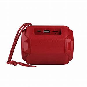 Bluetooth Speaker / Splash proof / USB Drive Playback/ Bluetooth Playback/ Micro SD Playback (Red, DS 162/  DS162)